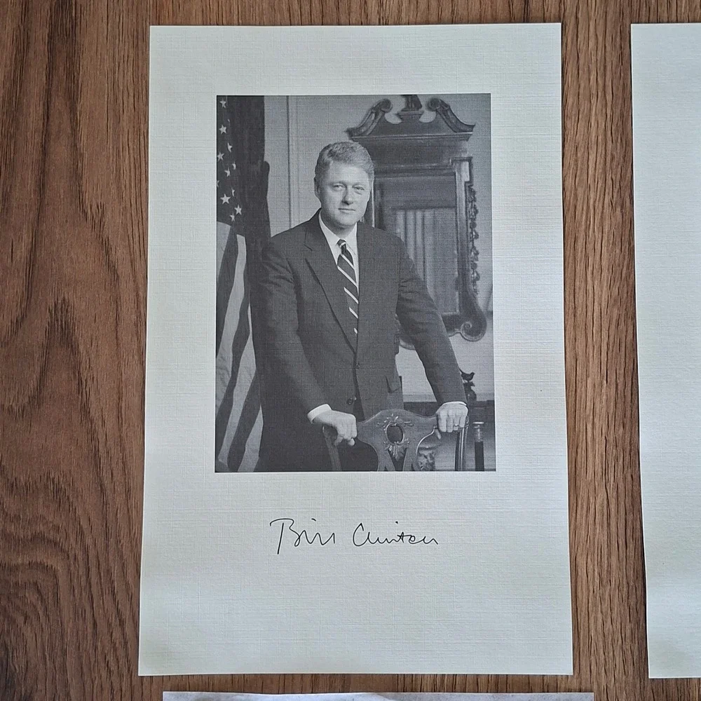 1993 Clinton Gore Congressional Inauguration Invitation Program Portraits Map - Picture 2 of 7